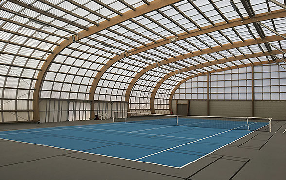 Tennishalle Diffus100